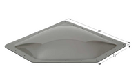 Icon 15"W x 28"L Smoke Neo Angle Outer Skylight  • 12081
