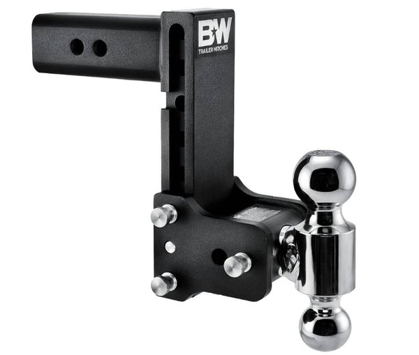 B&W  Tow & Stow Adjustable Dual-Ball Mount - 2.5" Receiver - 2", 2 5/16" Ball - 7" Drop  • TS20040B