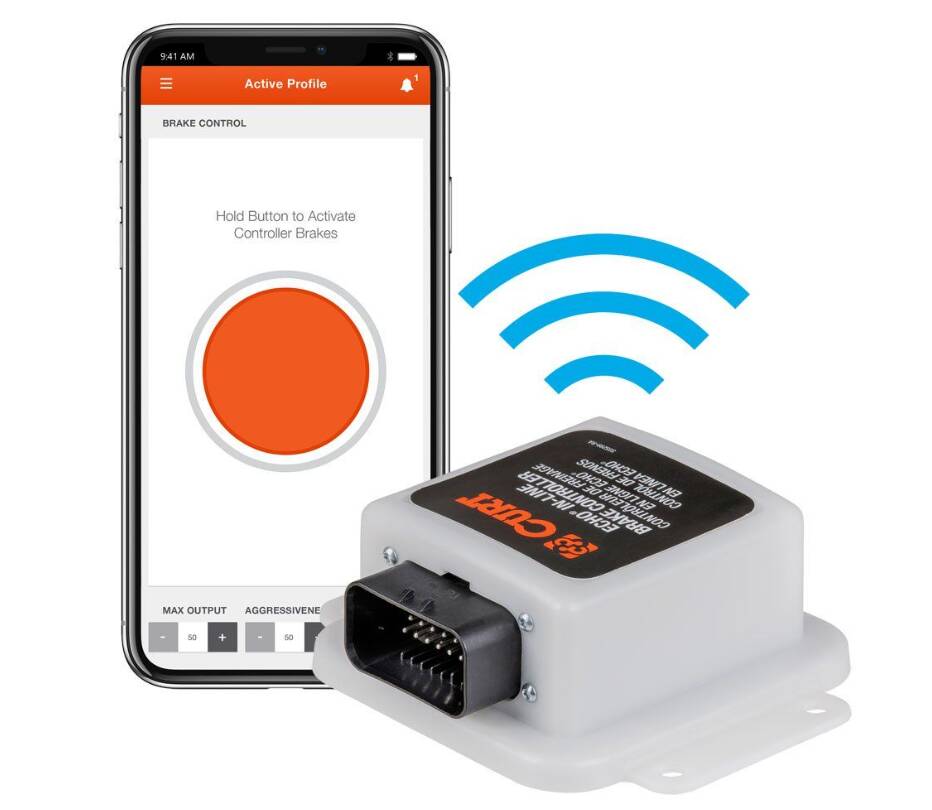 Curt Echo In-line Trailer Brake Controller, Bluetooth Smartphone Connection  • 51200