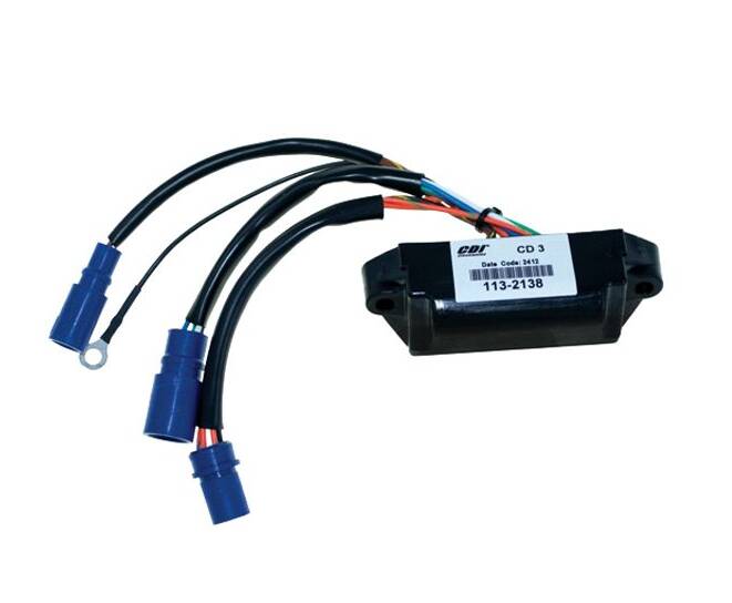 CDI Power Pack, 1979 To 1984 (70/ 75 HP To 3 Cylinder)/ And (150/ 175/ 185/ 200 And 235 HP - 6 Cylinder) Johnson/Evinrude  • 113-2138