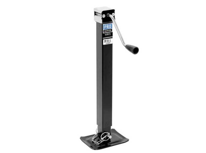Pro Series Square Trailer Jack, No Mount, 8,000 lbs. Support Capacity, Sidewind, Weld-On, 15 Inch Travel  • 1400850383