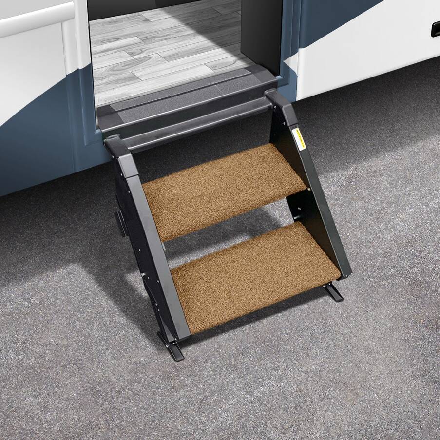 Prest-O-Fit Trailhead Step Rug 17.5" Wide 2 Pack for MORryde StepAbove 2 Step, Buckskin Brown  • 2-0501