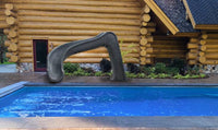 Global Pool Products Side Winder Pool Slide, Sand - Left Turn  • GPPSSW-SAND-L