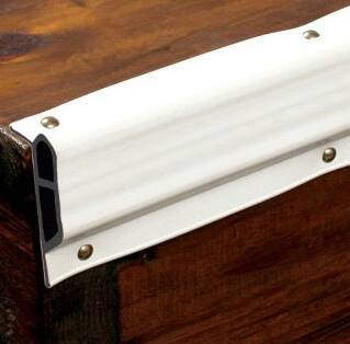 Taylor Made Dock Pro 25' L x 2-1/4" H x 1-3/8" T White Vinyl Edge Gard Dock Edging, Coil  • 46097