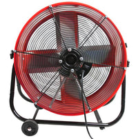 Maxxair 24" 2-Speed Tilting Direct Drive Drum Fan, Red  • BF24TFREDUPS