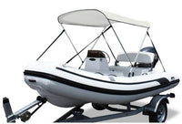 Carver Collapsible/Removable 2-Bow Bimini Top, 47"-52" W x 42" H x 5'6" L, White  • S4250UB-40