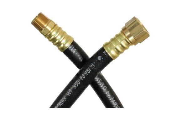 JR Products 3/8" OEM LP Supply Hose, 36"  • 07-31445