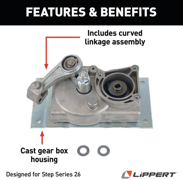 Lippert Kwikee Gear Box Linkage with "C"  • 379162