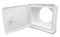 Thetford B&B Molders Sewer/Storage Hatch, Thumb Lock, Polar White  • 94302