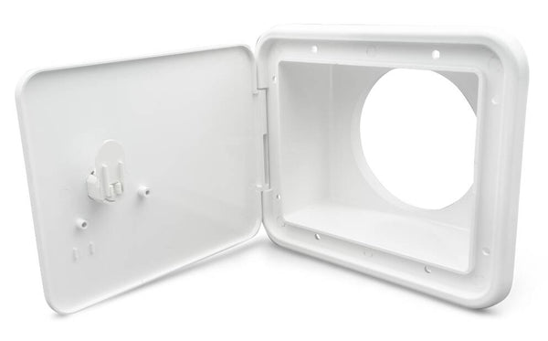 Thetford B&B Molders Sewer/Storage Hatch, Thumb Lock, Polar White  • 94302