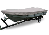 Carver Flex-Fit Haze Gray Poly-Guard Boat Cover for 14'-16' L x 78" W V-Hull, Jon & Drift Boats  • 79001