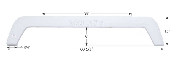 Icon Tandem Axle Fender Skirt for Layton Skyline RVs - Polar White  • 01933