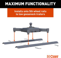 Curt Spyder 5th Wheel Rail Gooseneck Hitch with 2-5/16" Ball, 30K  • 16090