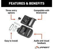 Lippert Keyless RV Door Lock with Bluetooth - Right  • 2022119636