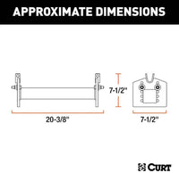 Curt E16 5th Wheel Hitch Head Adapter  • 16505