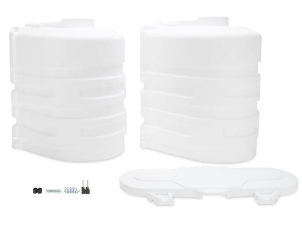 Camco Double RV Propane Tank Cover, 20 lb., White  • 50503