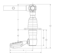Taco Grand Slam 280 1-1/2" I.D. Top Mount Outrigger Mount  • GS-280