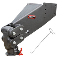 Gen-Y Hitch Executive Torsion-Flex SnapLatch Rhino Fifth Wheel Pin Box Replacement with Gooseneck 2 5/16" Coupler, 4.5K PW, 30K Towing  • GH-8056AL