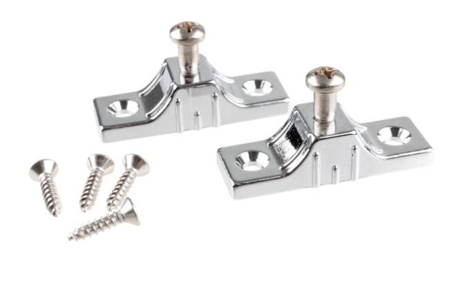 Taylor Made Deck Hinge Side Mount Chromed Zamak, Pair  • 1205