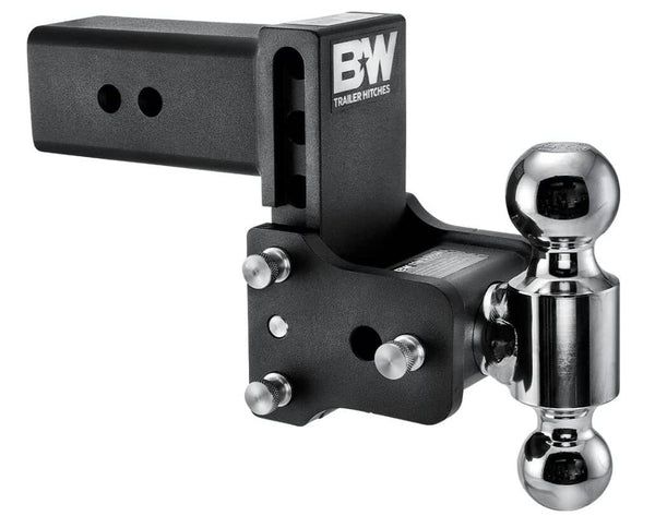 B&W Tow & Stow Adjustable Dual-Ball Mount - 3" Receiver - 2", 2 5/16" Ball - 5" Drop  • TS30037B