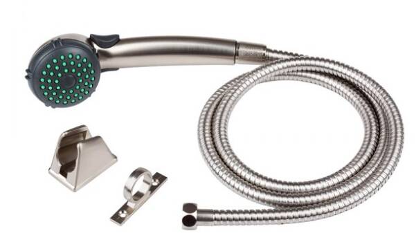 Dura Faucet RV Satin Nickel Handheld Shower Head with 60" Hose  • DF-SA400K-SN