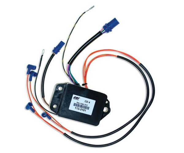 CDI Power Pack, 1986 To 1988 (88/ 90/ 100/ 110/ 120 And 140 HP To 4 Cylinder)/ 1986 To 1987 (275 And 200 HP - 8 Cylinder) Johnson/ Evinrude  • 113-3101