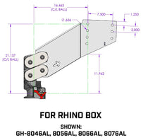 Gen-Y Hitch Executive Torsion-Flex SnapLatch Rhino Fifth Wheel Pin Box Replacement with Gooseneck 2 5/16" Coupler, 4.5K PW, 30K Towing  • GH-8056AL