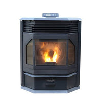 Cleveland Iron Works Bay Front Pellet Stove, 52,000 BTU, 1800 SQ FT Heating Area  • F500210