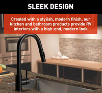 Lippert Flow Max Bullet Pull-Down Kitchen RV Faucet - Black Matte  • 2021090600