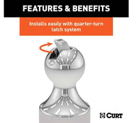 Curt OEM Puck System 2-5/16" Gooseneck Ball, Chevy, Ford, GMC, Nissan, RAM, 30K  • 60629