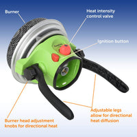 Flame King Portable Propane Gas Outdoor Heater with Piezo Electric Start  • YSN-AD03