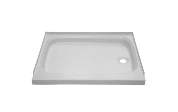 Lippert Shower Pan with Right Drain; 24" x 46", White  • 210383