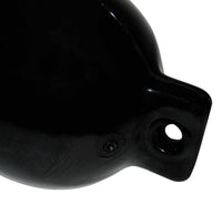 Taylor Made Hull Gard 8.5" D x 27" L Black Twin Eye Cylindrical Inflatable Fender  • 71028