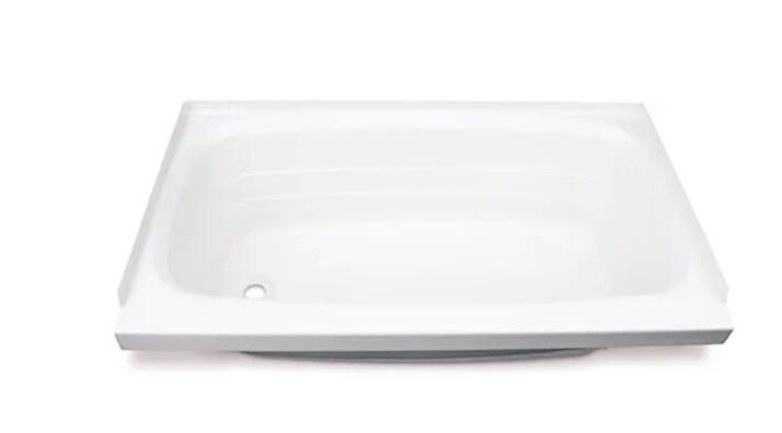 Lippert Bathtub with Left Drain; 24" x 46" (White)  • 209681
