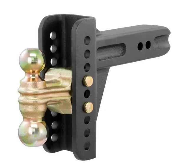 Curt Adjustable Channel Mount w/ Dual Ball, 2-1/2" Shank, 20K LBS, 6" Drop  • 45902