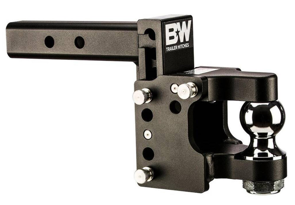 B&W Tow & Stow Adjustable Pintle Mount - 2" Receiver - 2 5/16" Ball - 8.5" Drop  • TS10056