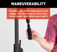 Lippert Flow Max Bullet Pull-Down Kitchen RV Faucet - Black Matte  • 2021090600