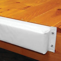 Taylor Made Hull-Saver 36" L x 8" H x 6" T White Vinyl Straight Mount Dock Bumper  • 347