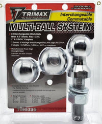 Trimax Interchangeable Hitch Ball Set with 1-7/8", 2", and 2-5/16" Balls  • TMB335