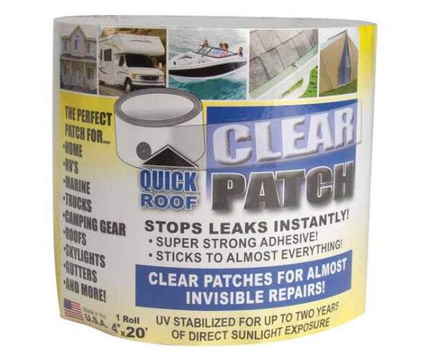 CoFair Quick Roof Clear Roll Tape 4"W x 20'L  • QRCP420