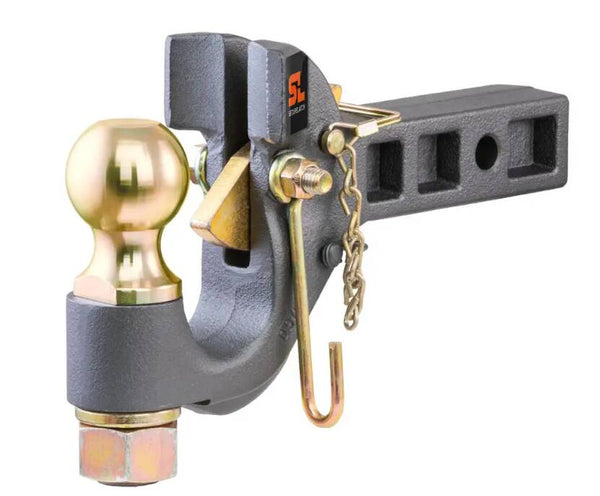 Curt SecureLatch Receiver-Mount Ball & Pintle Hitch, 2" Shank, 2-5/16" Ball, 14K  • 48406