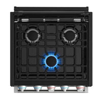 Furrion 17" 3-Burner Gas Oven Range, Black Glass w/ Silver Handle  • 2021149018