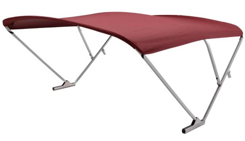 SureShade Power Bimini – Burgundy Canvas / Clear Anodized Frame  • 2020000299