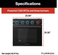 Furrion 2-in-1 RV Gas Range Oven - 21" Black  • 2021123659