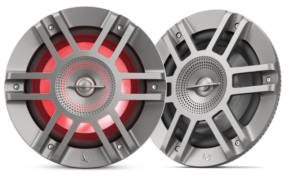Infinity Kappa Marine Titanium 6.5" Premium 2-Way RGB LED Coaxial Speakers  • KAPPA 6125MAM