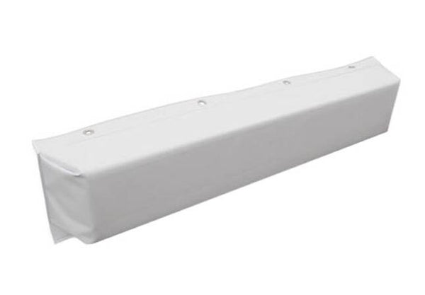 Taylor Made Hull-Saver 36" L x 8" H x 6" T White Vinyl Straight Mount Dock Bumper  • 347