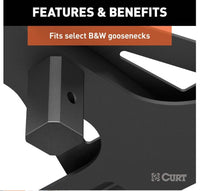 Curt X5 Gooseneck-to-5th-Wheel Adapter Plate - Square Shank  • 16310