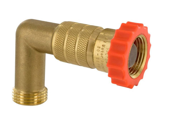 Valterra Brass 90° Hi-Flow Water Regulator (3/4" FPT x 3/4" MPT)  • A01-2222VP
