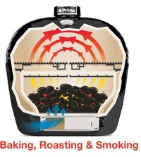 Primo Oval Large 300 24" Ceramic Kamado Grill With Stainless Steel Grates  • PGCLGH