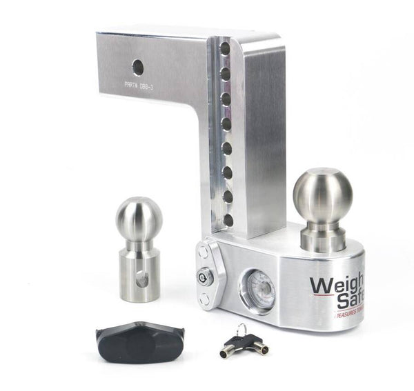 Weigh Safe 8" Adjustable Ball Mount, 3" Shank, Built-In Scale  • WS8-3